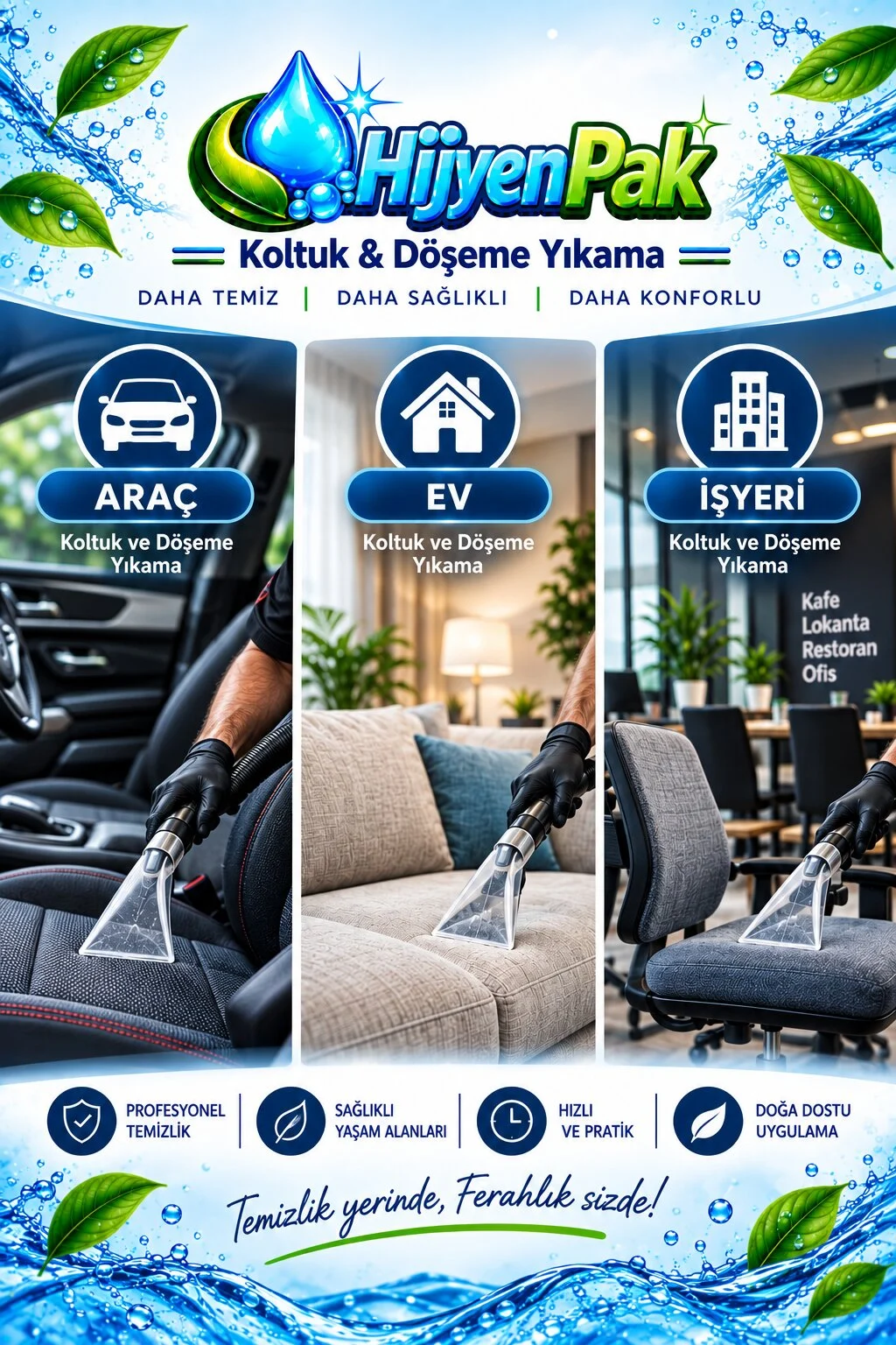 HijyenPak-Koltuk ve Döşeme Yıkama
